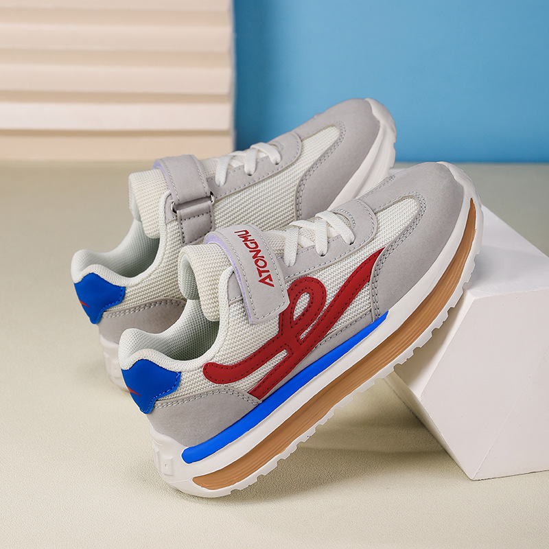 Boys and girls' shoes spring and autumn new children's mesh breathable sneakers for primary school students versatile casual shoes2025