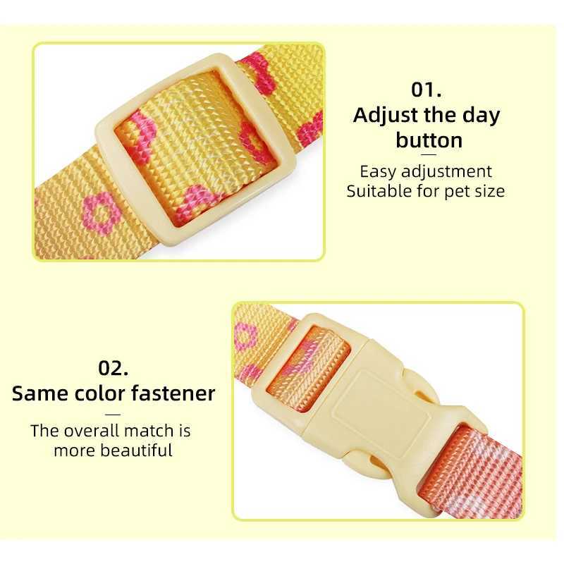 OODUDUOO Dog Harness and Leash Set Adjustable Pet Harness Vest For Small Medium Dogs Pet Collar Dog Chest Strap Outdoor Supplies J251129