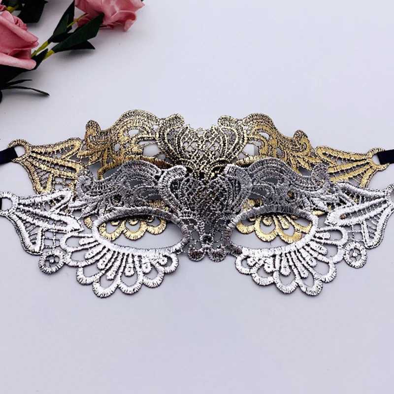 Fashion Princess Masquerade Lace Half Face Mask Jewelry Adult Eye Mask Female Party Prom Props PerformanceW251029