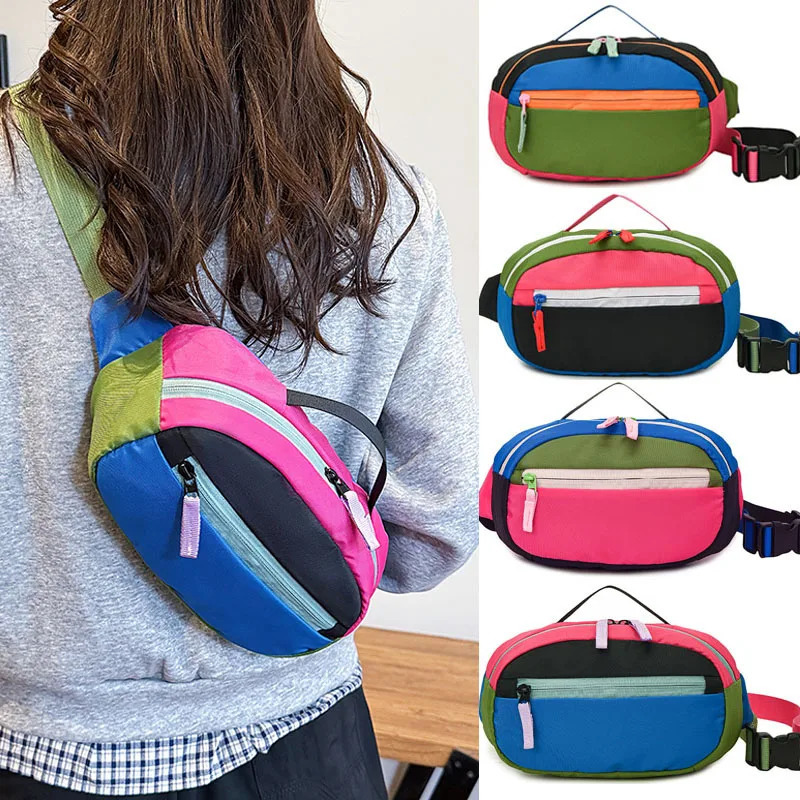 Nylon Women Waist Bag Dopamine Chest Pack Casual Shoulder Bag Sports Unisex Handbags Suitable for shopping Outdoor Crossbody Bag 251030