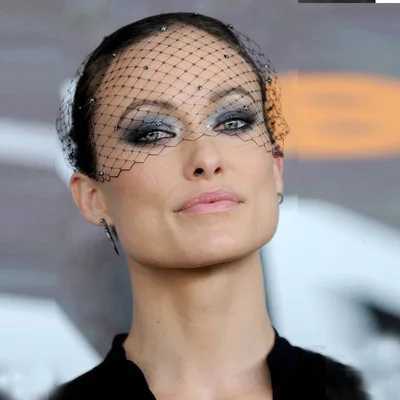 Black Headwear Face Mask For Bride Crystal Beaded Net Birdcage Veils Charming Elegant Wedding Hair AccessoriesW251029