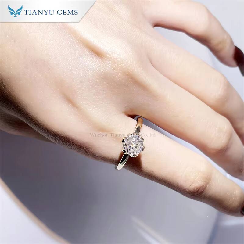 Tianyu Gems Jubilee Cut Moissanite Ring Elegant Fine Jewelry