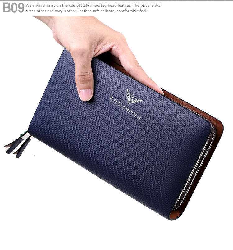 Men's High-end Clutch Bag Extra Large Capacity Handbag Business Wallet for Men