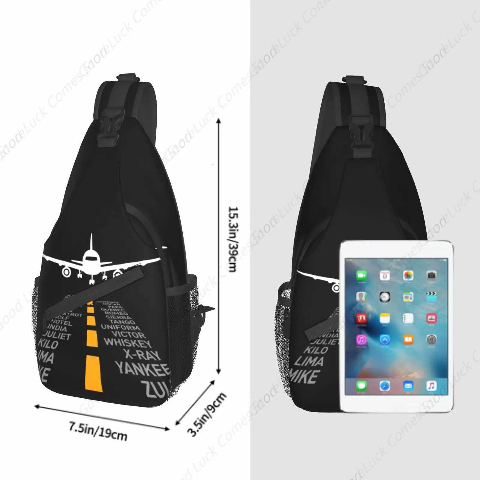 Runway Plane Bag Crossbody Bags Trendy Sling Backpack Chest Shoulder Bag Gym Cycling Travel Hiking H251029