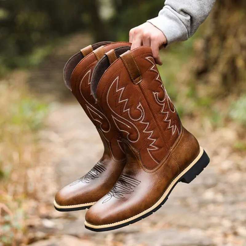 Men Women Midcalf Boots Handmade Retro Western Cowboy BootsLeisure Casual Loafers Sneakers Riding Shoes Zapatos Hombres Unisex Z251029