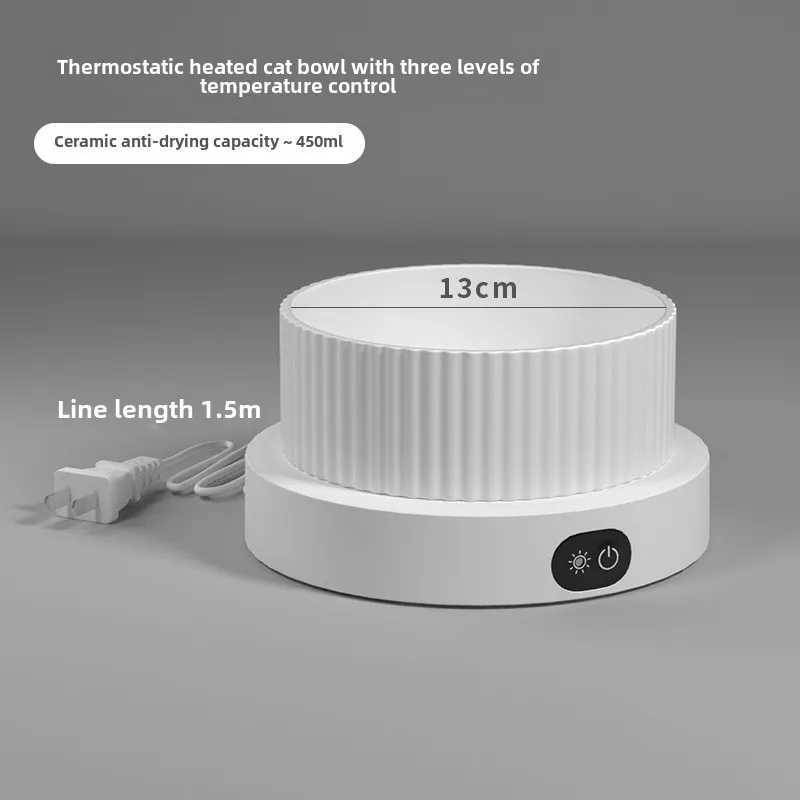 Constant temperature cat water dispenser pet heated water bowl to drink water constant temperature water bowl heated cat bowl J251113
