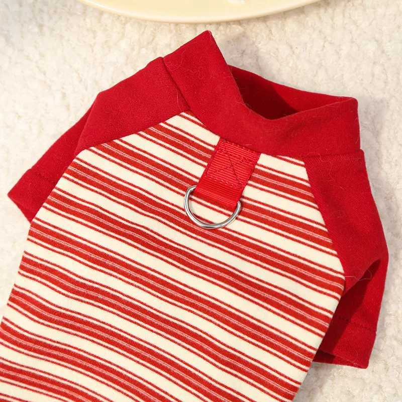 Pet Dog Hoodies Autumn Winter Warm Dog Clothes for Small Dogs Kitten Puppy Costumes Pet Striped Dog Shirt Chihuahua Sweatshirt C251030