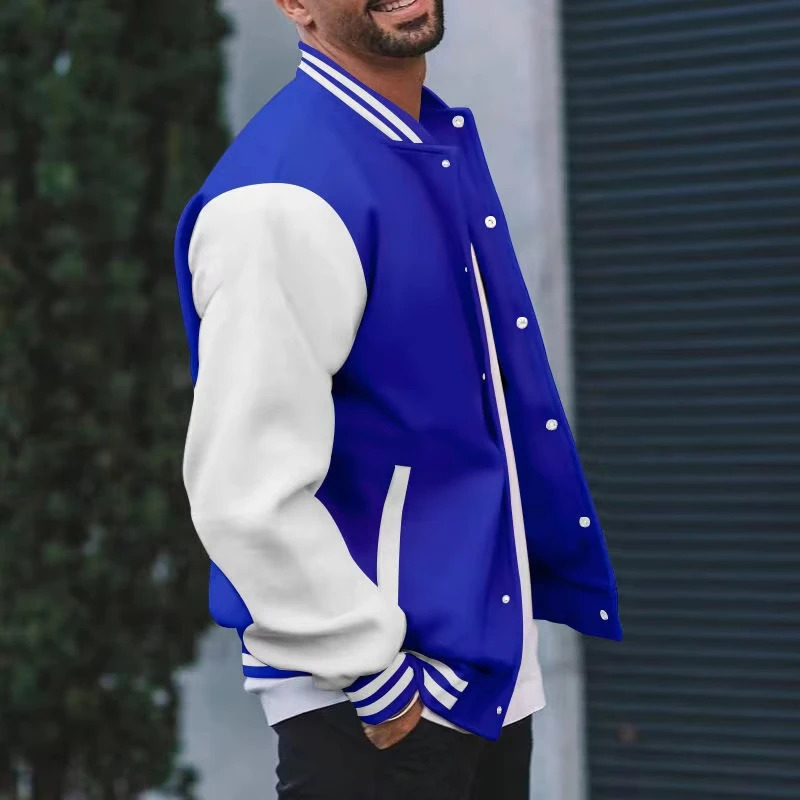 American Retro Mens Baseball Jersey Personalized Street Jacket Thermal Fleece Leather Casual Sports 251028