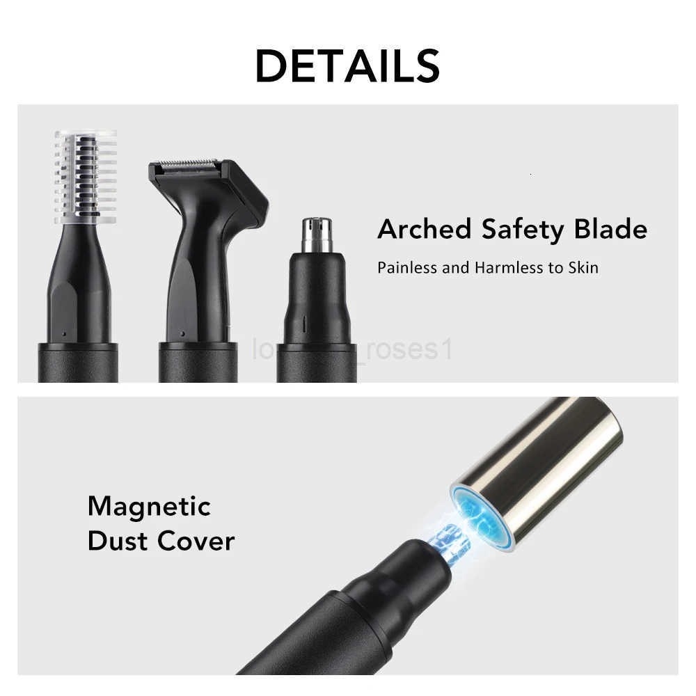 3 in 1 Mini Pocket Nose Hair Trimmer Painless Clipper Nose Ears Hair Eyebrow Waterproof Portable Trimmer For Men Women Z251029