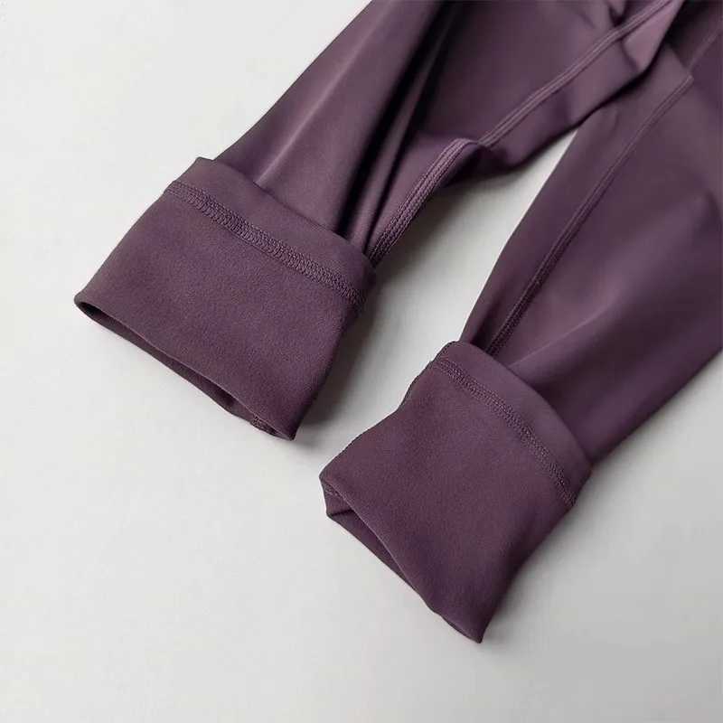Velvet Yoga Pants for Women High Waist Autumn Winter Warm Slimming Running Leggings Sports Fitness Gym Trousers J251030