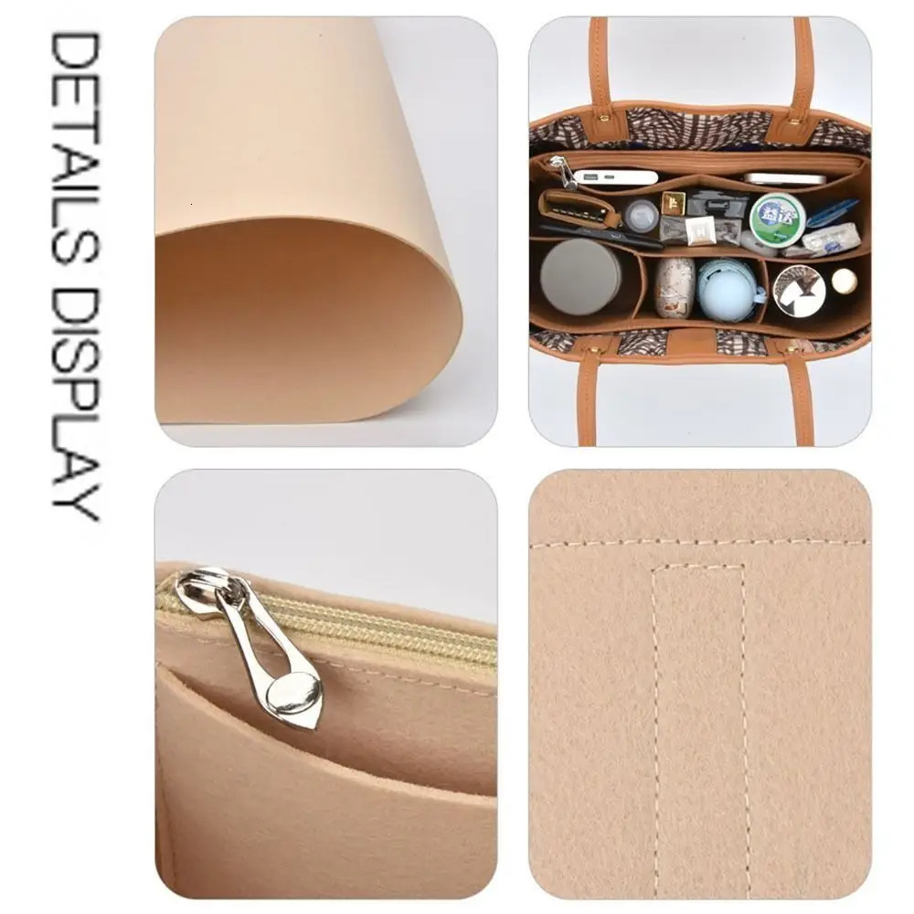 Felt Insert Liner Purse Organiser Pouch Handbag Tote Bag Internal Bag For Liz Visetos 251030