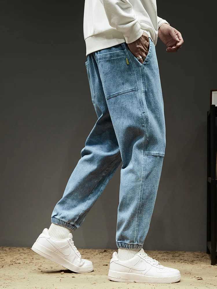 2025 Autumn New Baggy Jeans Men Streetwear Denim Jogger Pants Men Loose Fit Stretch Cargo Jeans Trousers J251030