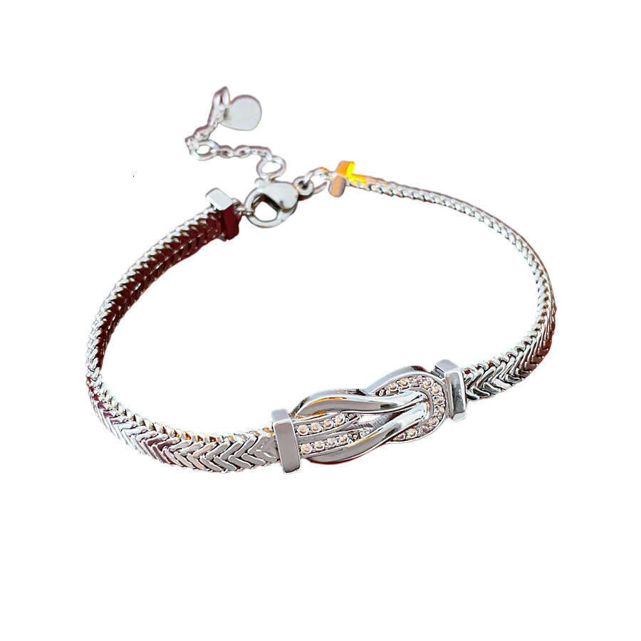 Designer luxury bangle Encrusted U Shaped Trapezoidal Heart Light High End Exquisite Bracelet Personality Minimalist Style Jewelry