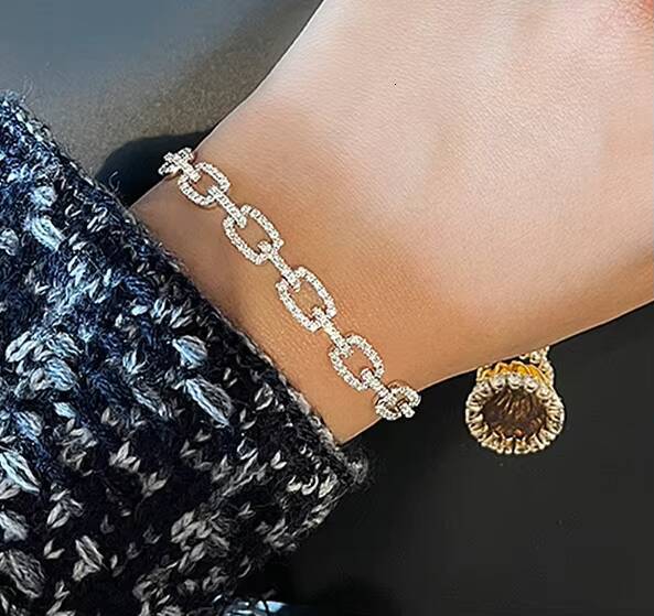 New Arrival S925 Solid Silver Hip Hop Infinity France Bracelet for Men VVS1 Moissanite Iced with GRA Certificate Gift