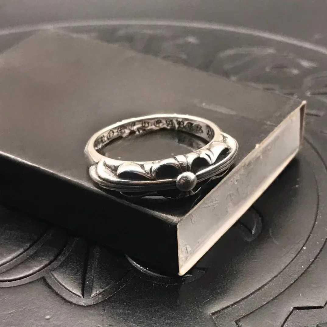 2025 Hot Sale Guardian Thin Ring Unisex Thai Silver Retro Old HipHop Mens Medieval Niche Highend FeelingW251030