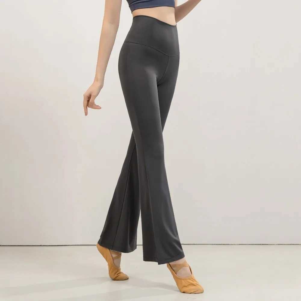 Hip Lifting With Velvet Yoga Pants Micro Flared Crisscross Straps Fitness Pants Breathable Slim Fit High Elastic Pants Winter J251030