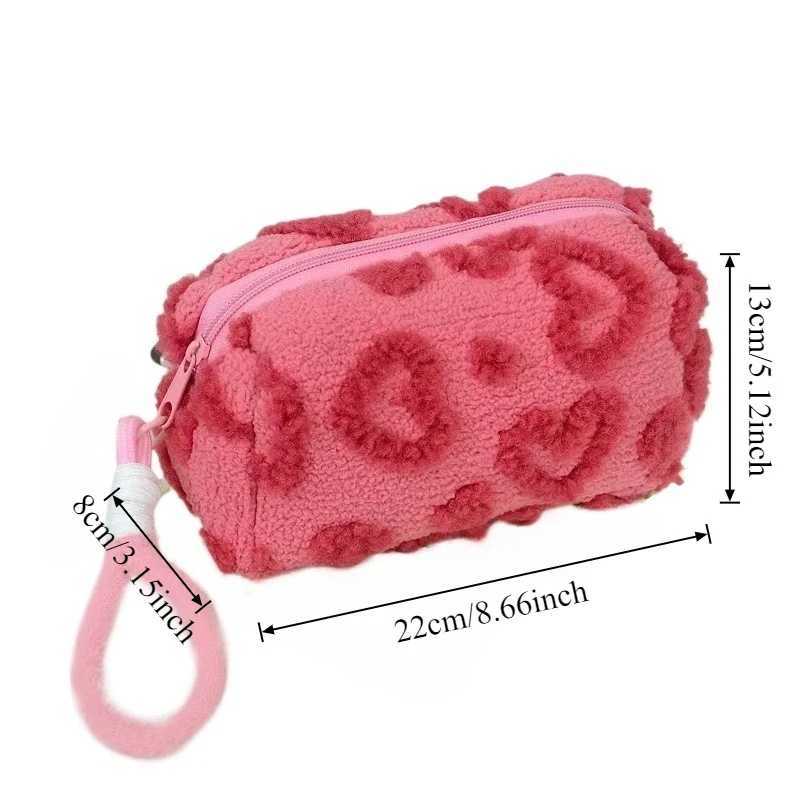 1pc Love Pack Large Capacity Travel PLUSH Bag Womens Bag Organizer Makeup Bag Toiletries Organizer Pencil Case J251115