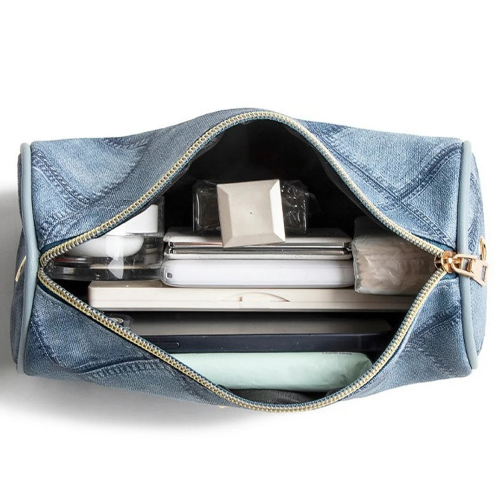 Trendy Denim Shoulder Bag Versatile Pillow Phone Purse for Women Lightweight Casual Crossbody 251018