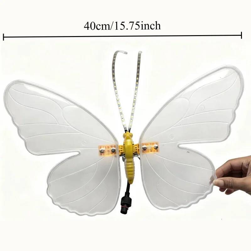 pcs V LED Outdoor Simulation Dynamic Static Butterfly Lights for Festival Home Decor Holiday Party DIY Decorations ddmycat
