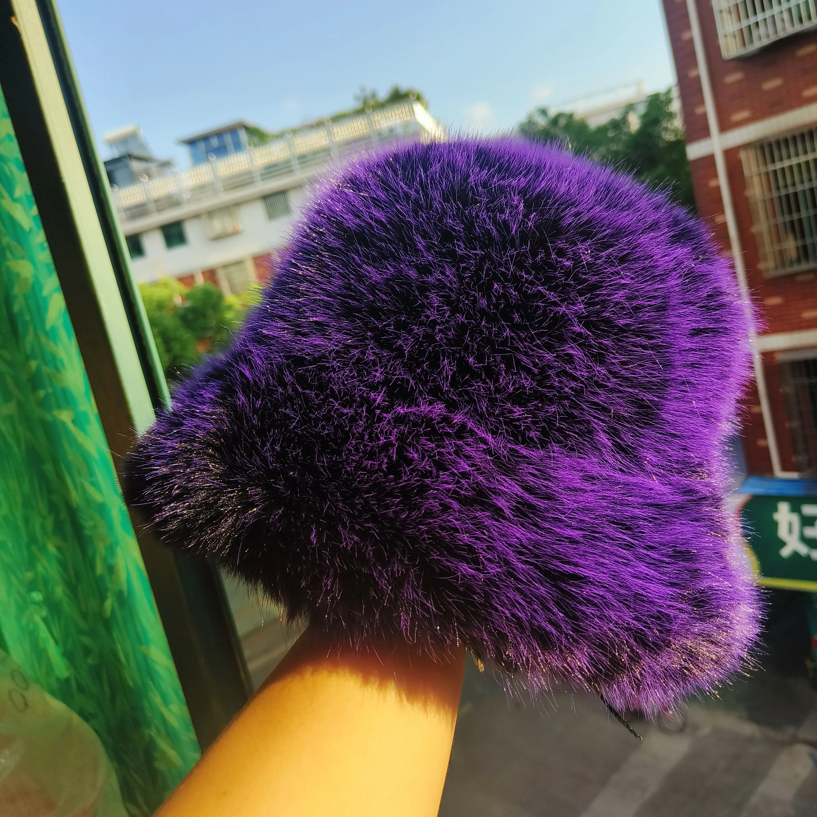 Faux Fur Bucket Hat Warm Imitation Fox Fur Thickened Autumn Winter hat Personality Fishermen Hats for women 251028