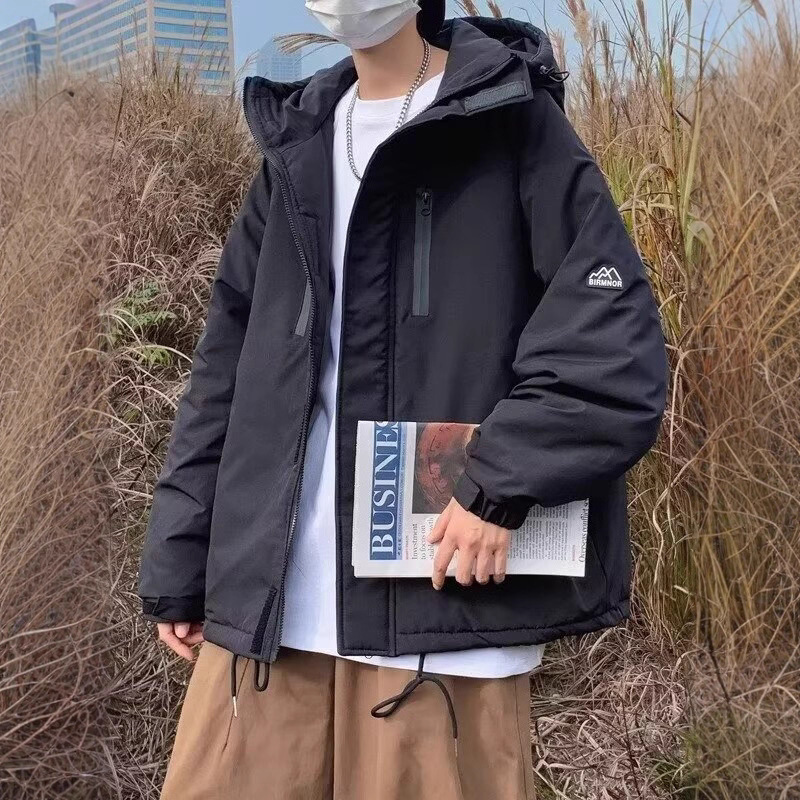 American Style Loose Hooded Men's Trendy Jacket Designer Coat Autumn New Versatile Fashionable Casual Cool Zipper Coat