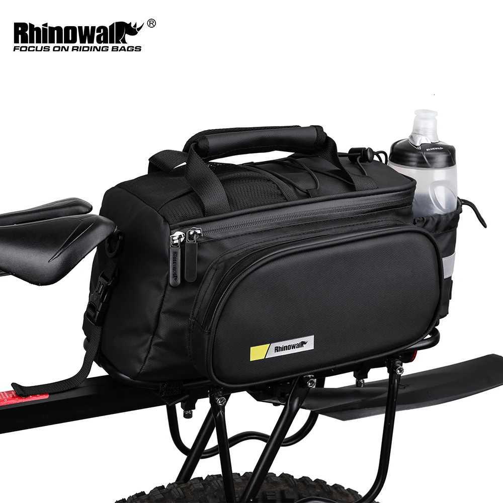 Rhinowalk Bicycle Pannier Bag Multifunctional Bike Rack Bag Trunk Saddle Cycling Large Capacity Travel Bag MTB With Rain Cover H251029