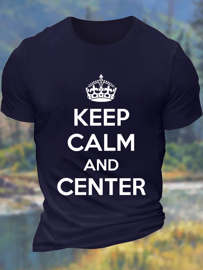 European & American Oversized Letter Print Round Neck Casual Cotton T-Shirt - TT7464