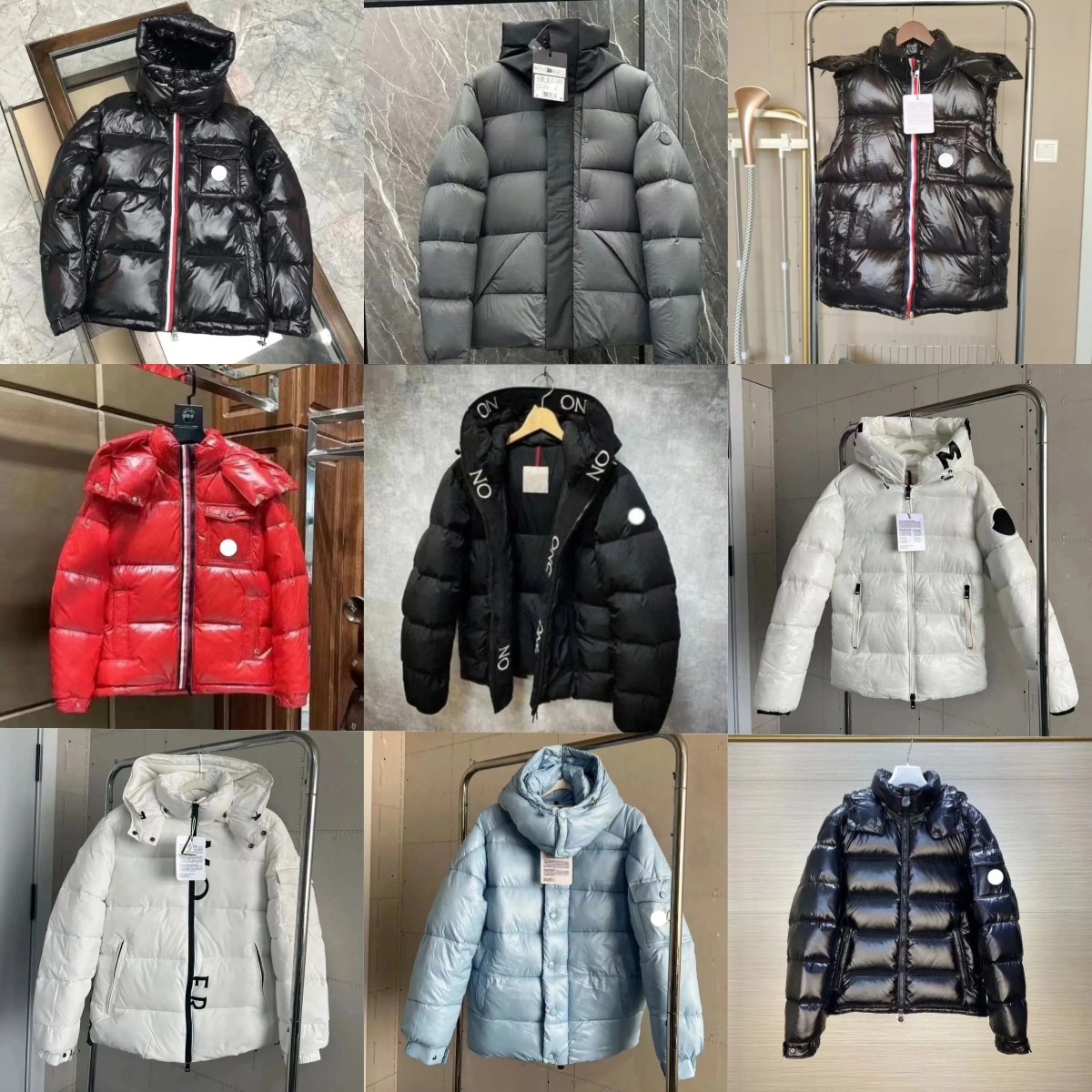 Designer Mens Puffer Jacket winter jacket men jacket coats designer coat Down jackets Peak BLACK Unisex Long Sleeve Zipper Stowable Hood NF black 2025