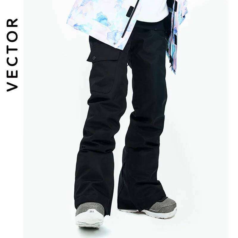 VECTOR Brand Women Outdoor High Quality Windproof Waterproof Warm Snow Trousers Winter Ski Snowboarding Pants