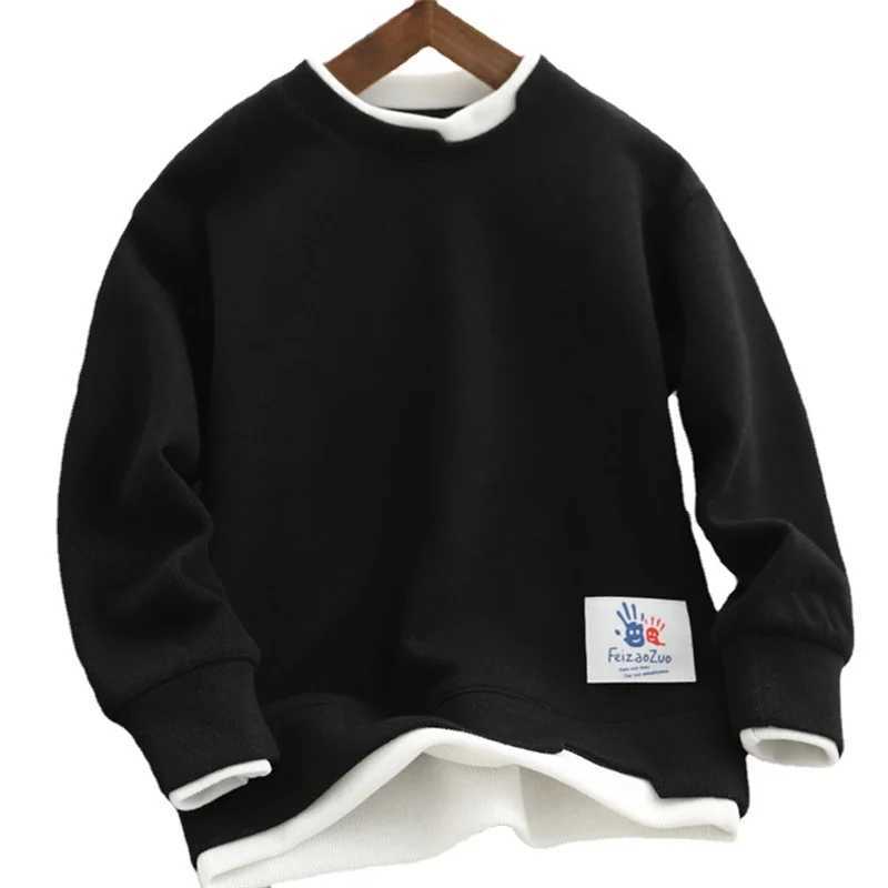 Boys Hoodies Sweatshirts CottonTops Outwear 2023 Fashion Spring Autumn Windproof Kids Teenagers Childrens ClothingT251030