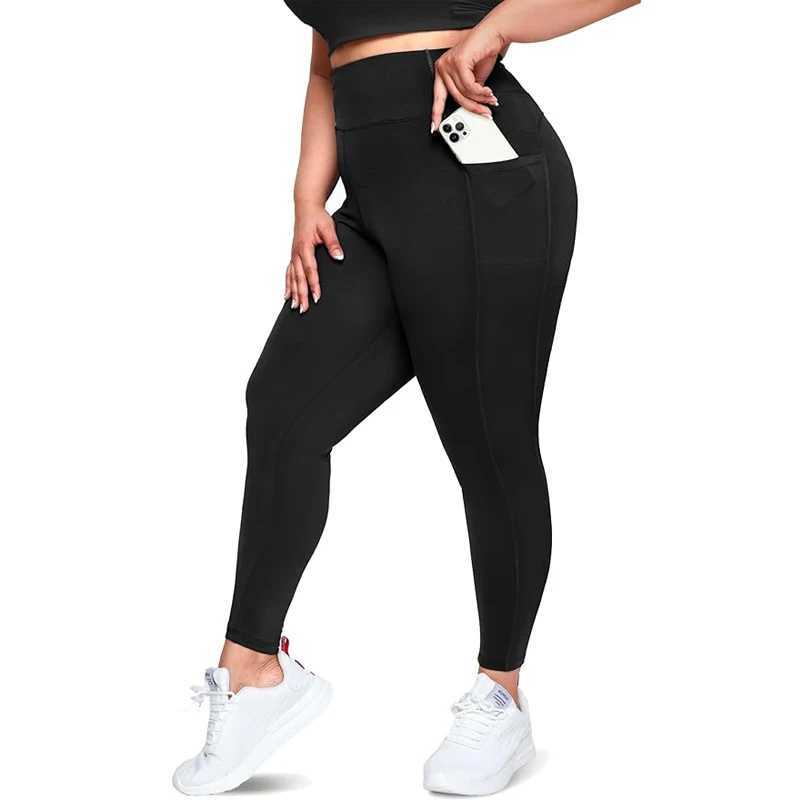 VITALINOVO Plus Size Leggings with Pockets for Women High Waisted Tummy Control Soft Stretchy Yoga Pants for Workout Running J251030
