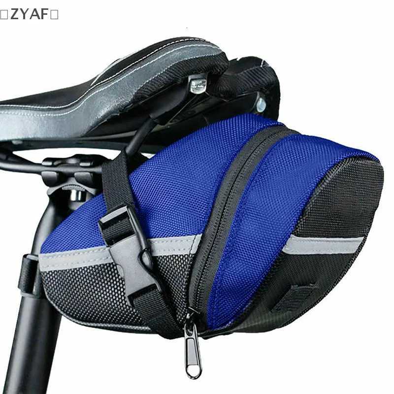 ZYAF Bike Saddle Bag Bicycle Under Seat Storage Outdoor Rear Tail Pouch Cycling Bag Waterproof Cycling Tool H251029