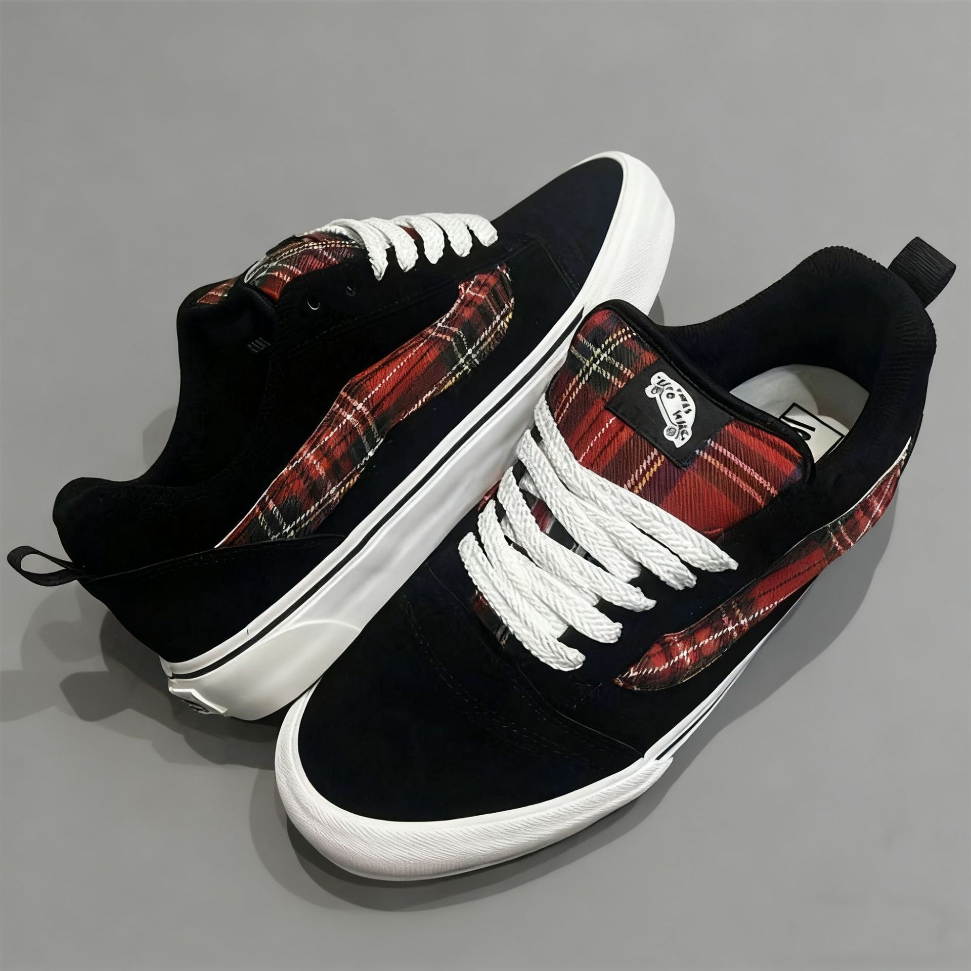 Black Samurai Academy Style Board Shoes Autumn New American Street Retro Fat Fat Bread Shoes Couple Shoes