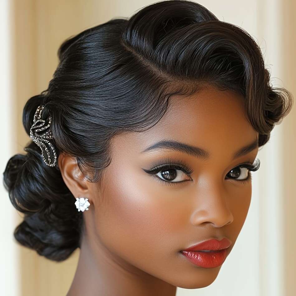 Elegant Bob Wig For Women - 4X4 Glueless Lace Front, Pre-Plucked Brazilian Virgin Remy Human Hair, Body Wave Closure Wig, 150% Density, 10 Inch