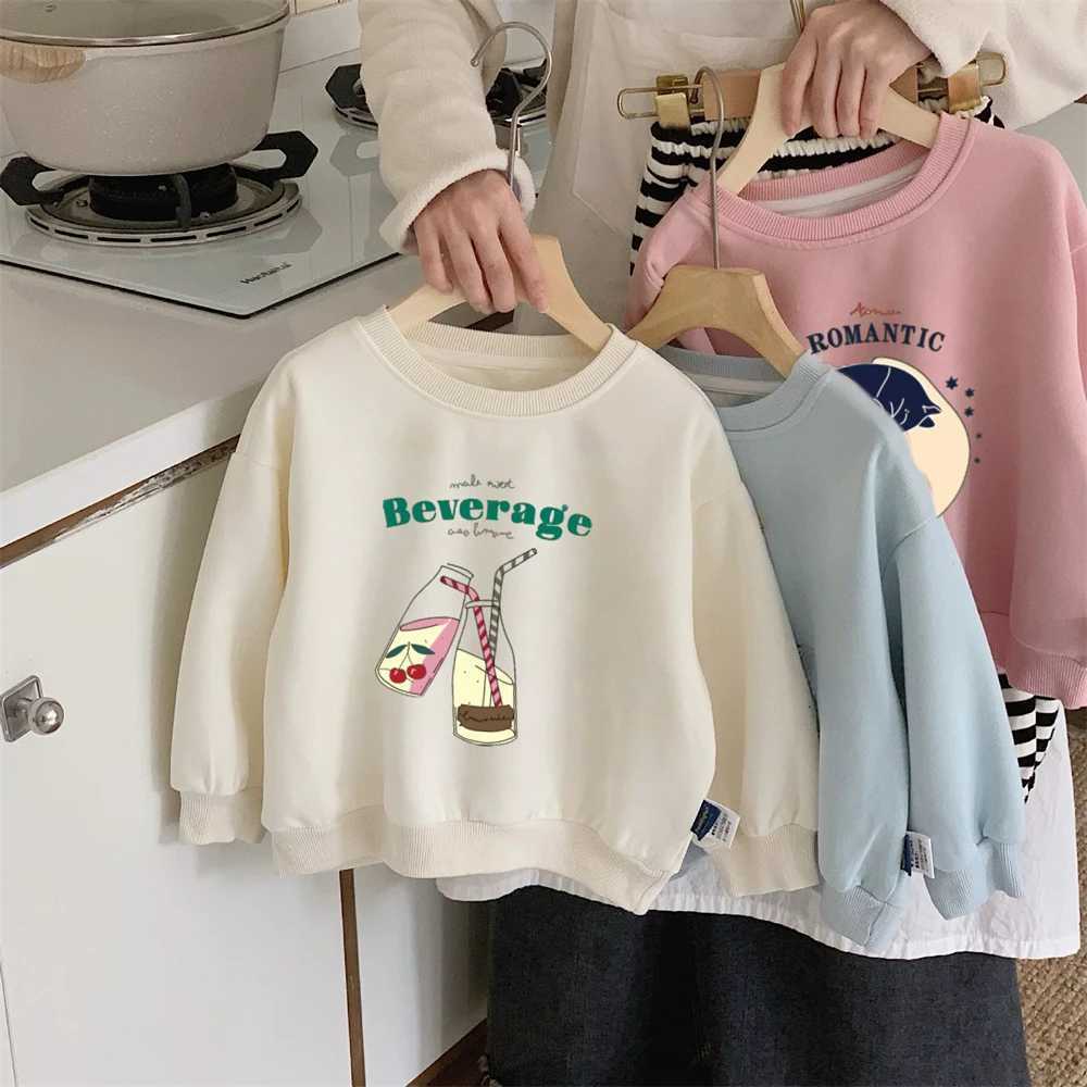 Fashion Sweatshirts New Kids Longsleeved Tops Casual Loose Crewneck Pullovers For Boys Girls Cute Printed Hoodie Autumn WearT251030