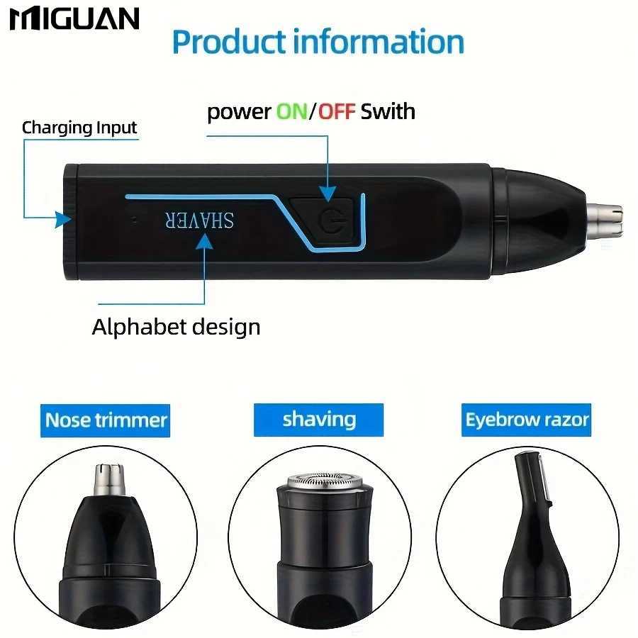 3 In 1 Womens Electric Hair RemoverWomens MultiFunction Electric Hair Remover SetWomens Bikini TrimmerUSB Rechargeable M251030