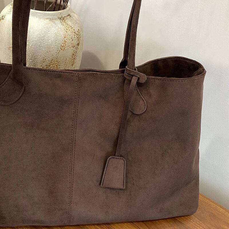 Designer bag 52 Women Faux Suede Hobo Shoulder Large Capacity Bucket Bag Handbag Fall Winter Top-Handle Bags Vintage Underarm Pouch