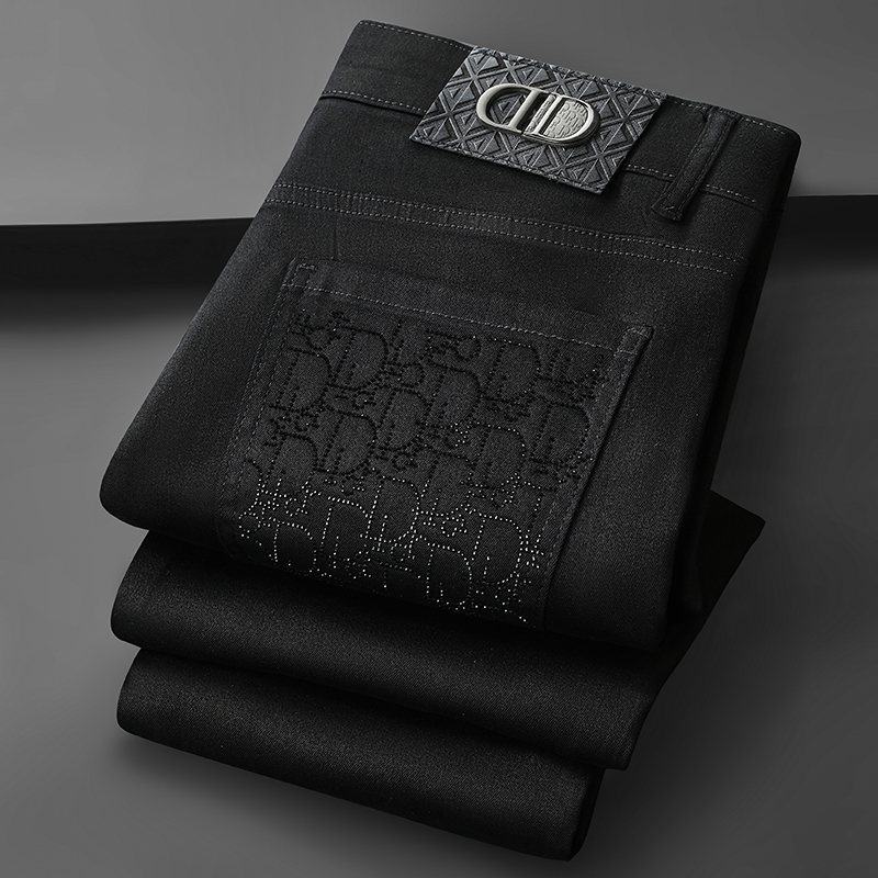 Men's Trendy Design Slim-Fit Straight-Leg Jeans in Black 511