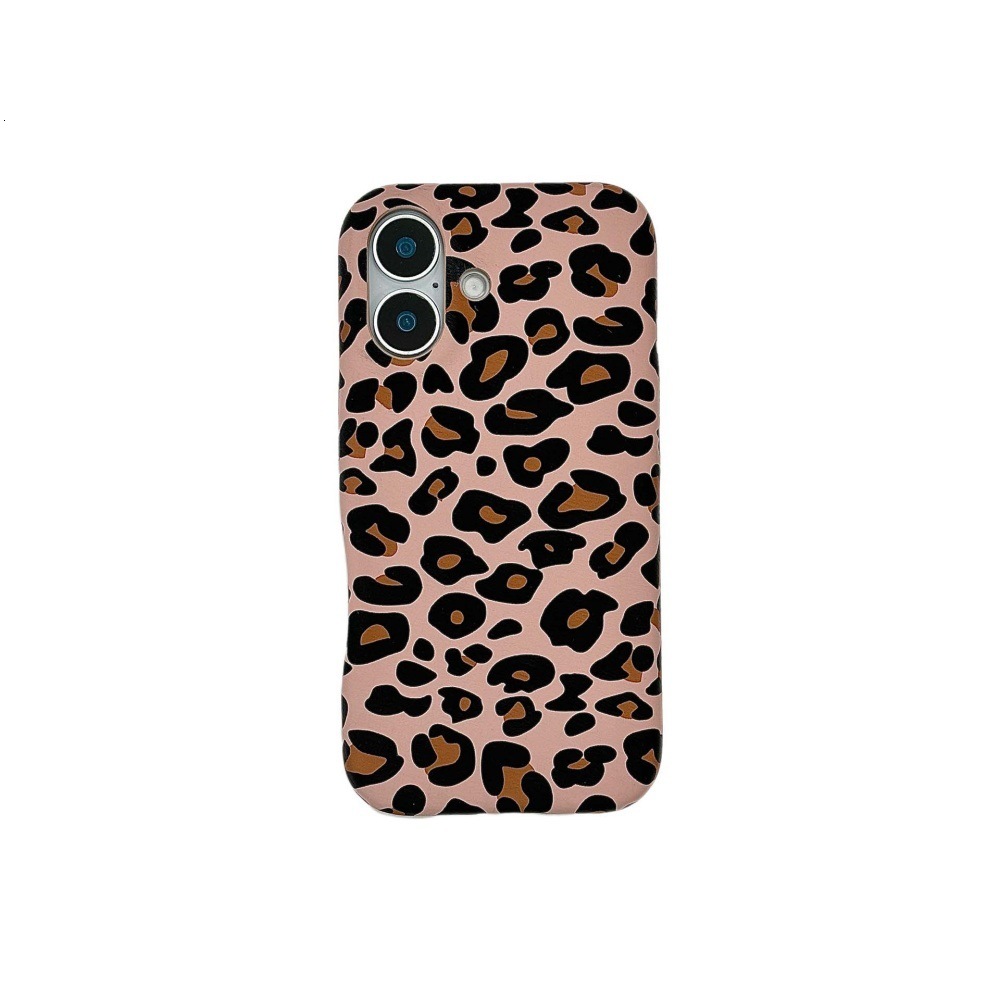 Personalized Leopard Print Phone Case Compatible with iPhone 17/16/15 Pro Max Simple Anti-drop 14/13 Protection
