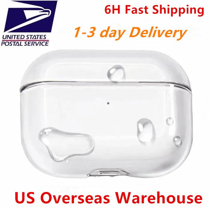 USA Stock For AirPods 4 airpods pro 3 2rd airpod earphones pro 2 usb c 3rd gen Solid Silicone Cute Protective Headphone Cover Wireless Charging Box 3nd 2nd Cases