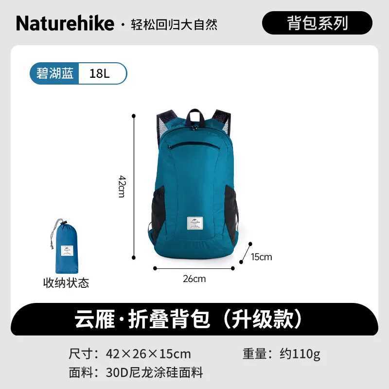 Naturehike 18L Silicone Folding Backpack Lightweight Hiking Bag H251029