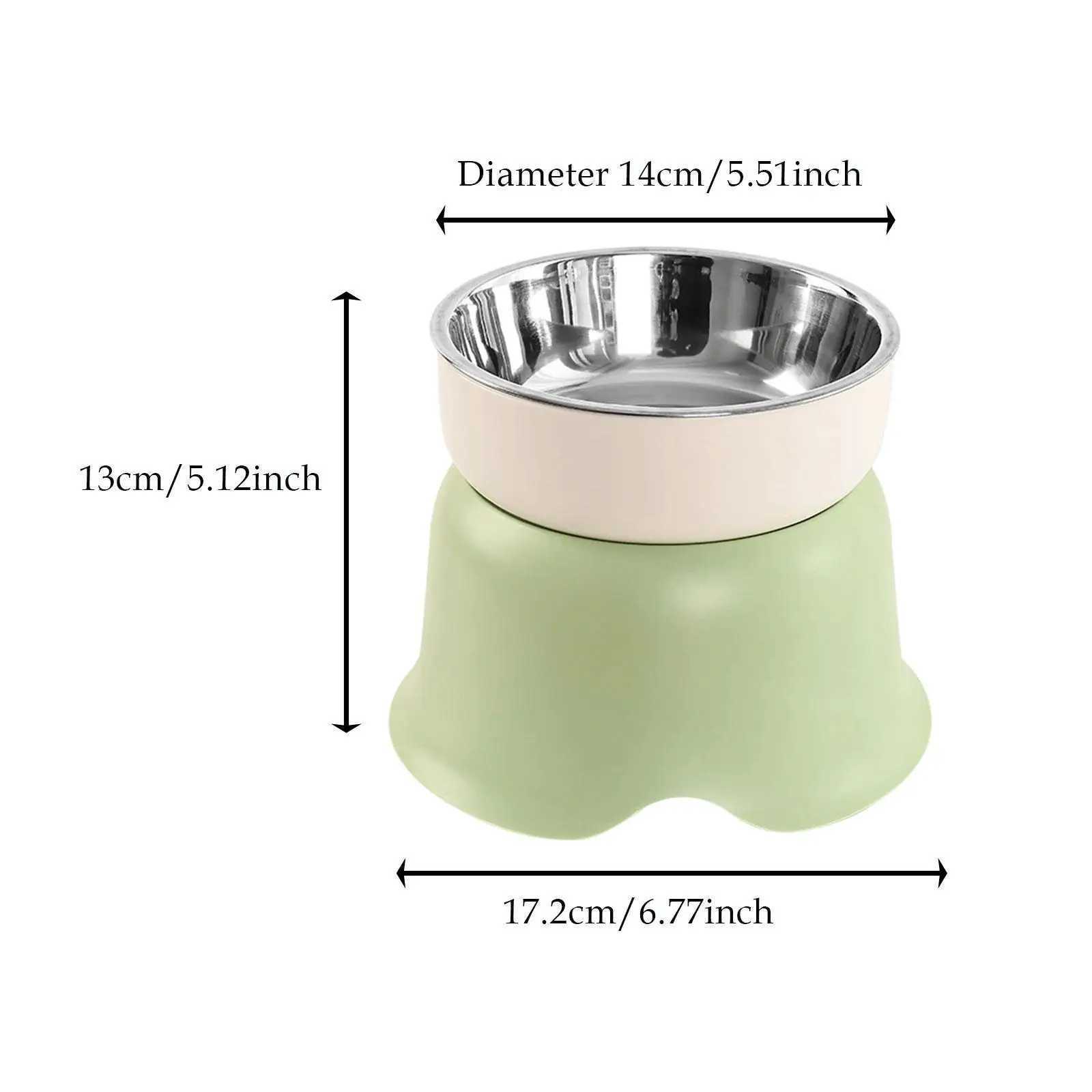 Elevated Cat Food Bowl Dog Bowl Detachable Stainless Steel Bowl Sturdy J251113