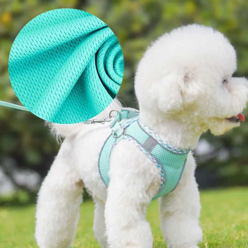 Breathable Dog Harness Pet Chest Rope Set Cat Harness Vest for Small Medium Dogs Puppy Outdoor Walking Leash Pug Dog Supplies J251129