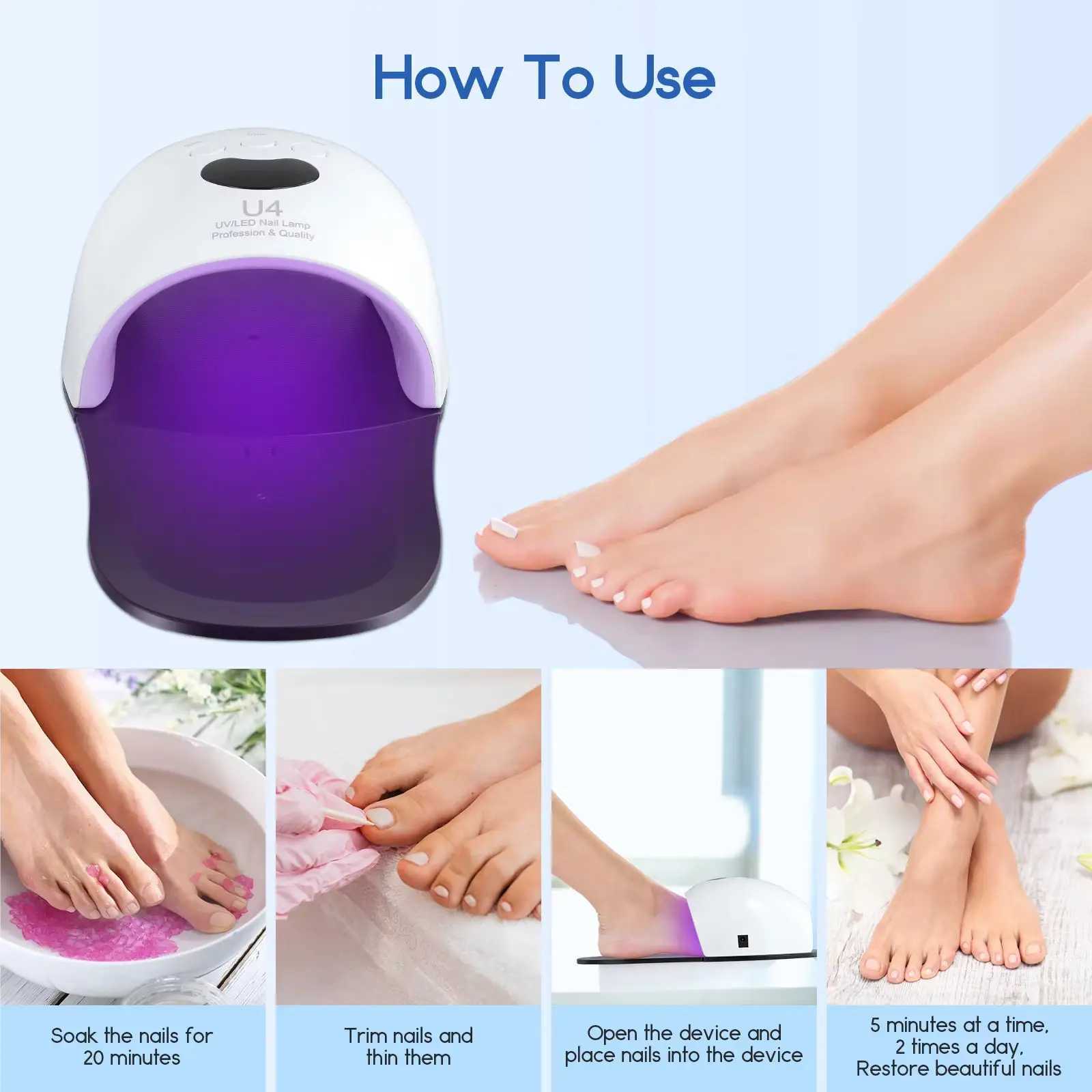 Nail and Foot Drying Lamp QuickDrying FastDrying Special Led Curing Tool for Nail Salons HighPower Tool L251030