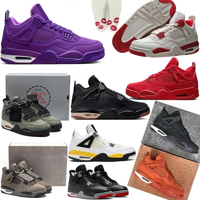 Basketball Shoes Men Nigel Sylvester 4 Retro London Tour Yellow Sierra Red Mamba Classic 4S Mist Blue Chill Rare Undefeated Cozy Girl Women Sneakers for Unisex Boots