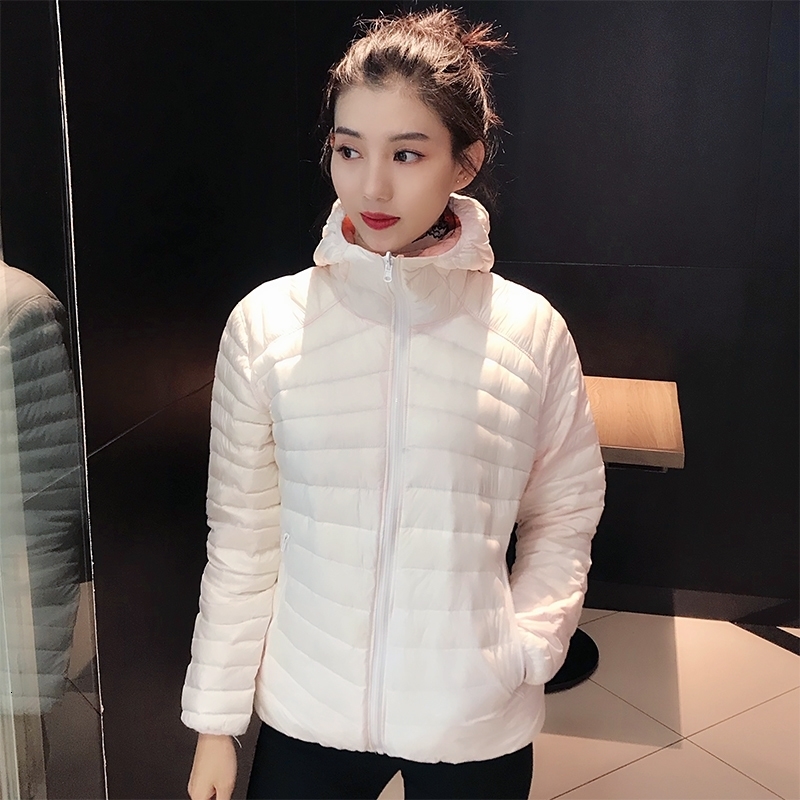 Women Double Side Jacket Ultra Light 90 White Duck Down Jacket Hooded Windbreakers Reversible Lightweight Warm Coats 251029
