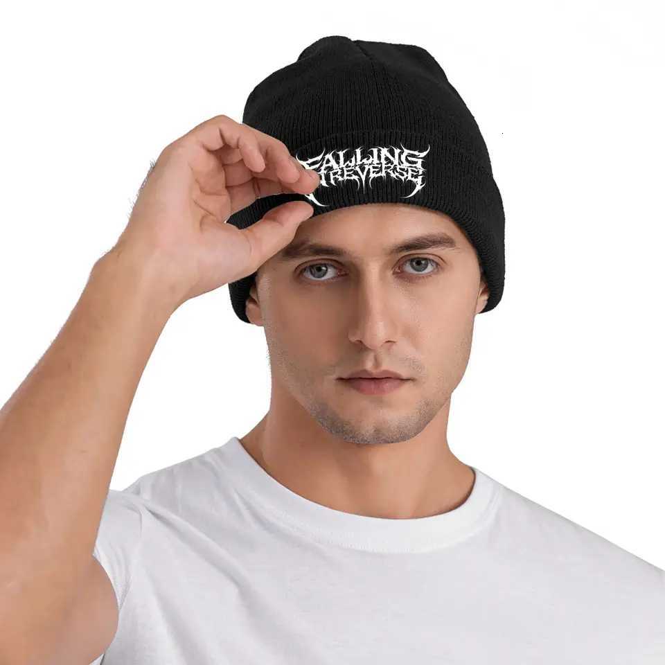 Men Women Beanie Falling In Reverse Heavy Metal Band Merch Winter Warm Knitting Skull Cap Pop Punk Bonnet HatsXJ251030