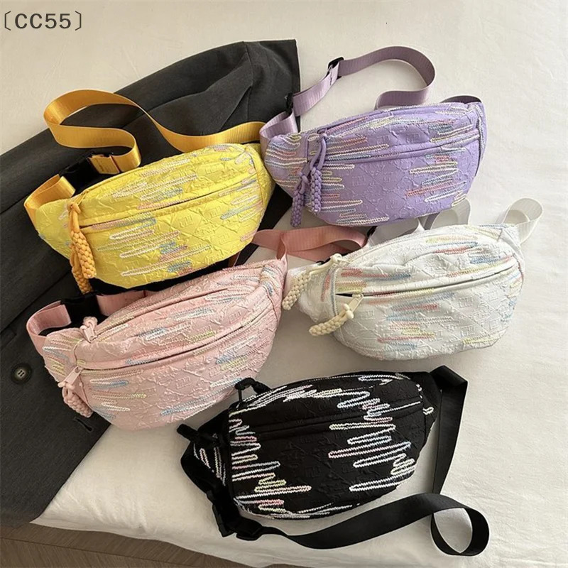 CC55Simple Casual Ins Bag For Women Small Fresh Forest Style Messenger Bag Sports Chest Bag Niche Student Trendy Waist Bag 251030