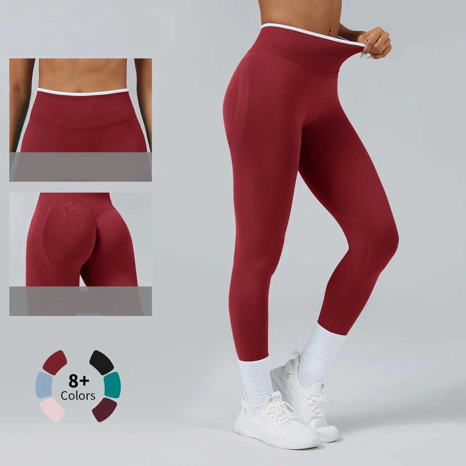Womens Middle Waist Seamless Yoga Leggings PushUp Sport Fitness Running Pants Hip Lift High Elastic Gym Leggings Sport Legging J251030