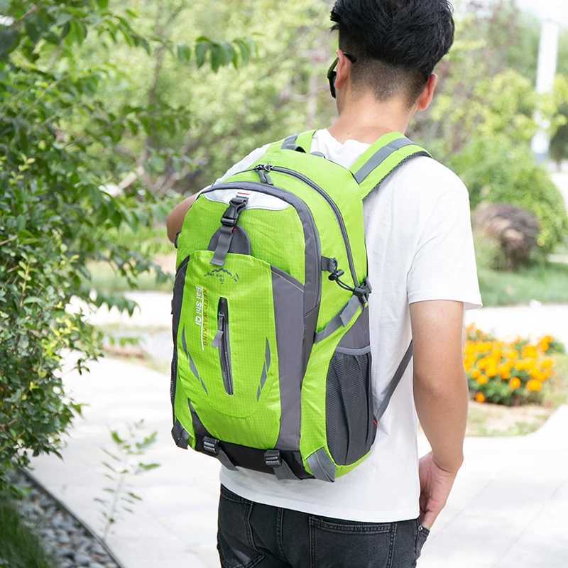 New Camping Backpack 40L Large Capacity Travel Canvas Bag Outdoor Mountaineering Hiking Travel Bag H251029